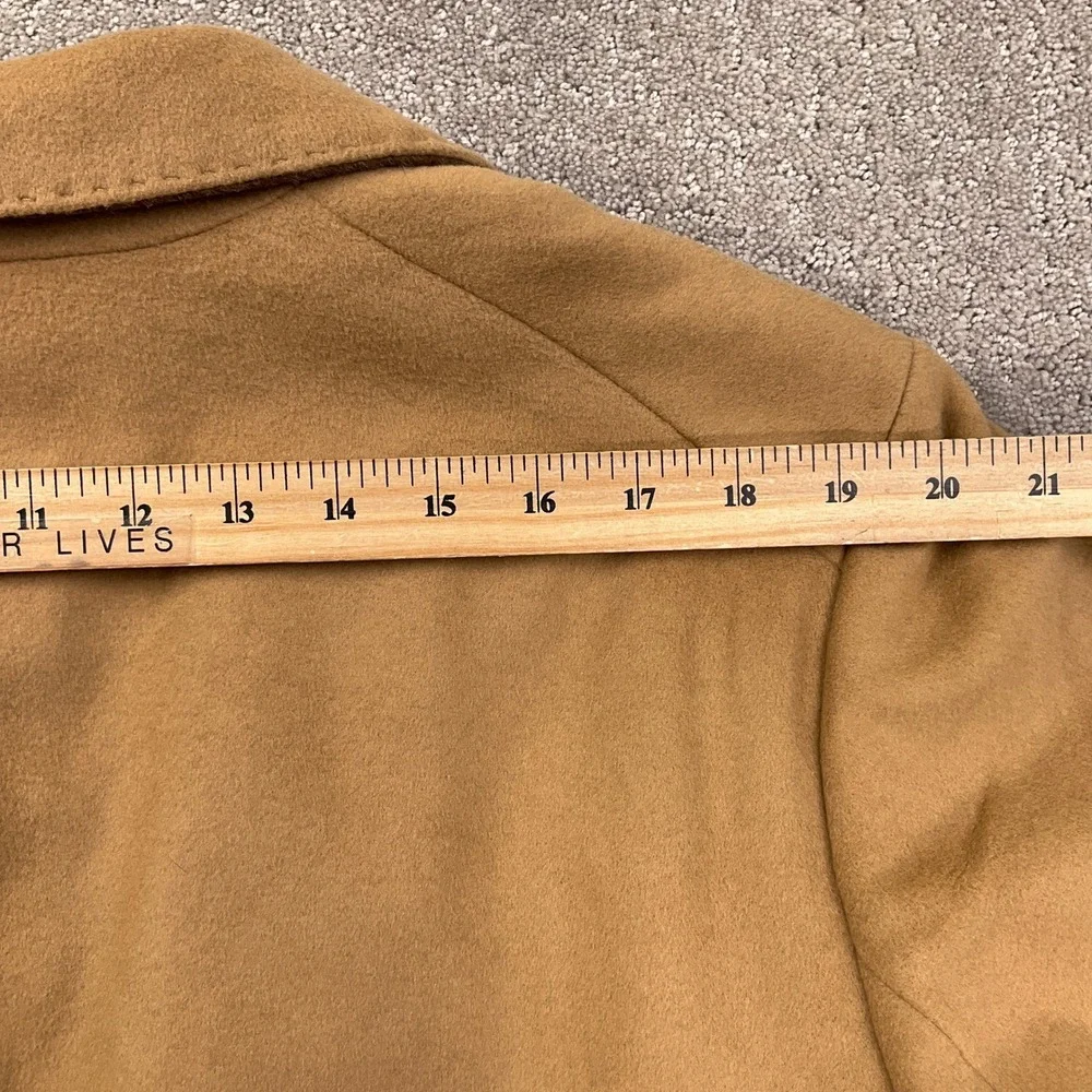Banana Republic Overcoat Mens XLarge Camel Topcoat 3 Pocket Pick Stitch Winter‎